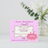 バレエ発表会 招待状 (スタンド正面)