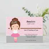 バレエ発表会 招待状 (スタンド正面)