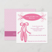バレエ発表会 招待状 (正面/裏面)