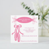 バレエ発表会 招待状 (スタンド正面)