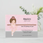 バレエ発表会 招待状 (スタンド正面)