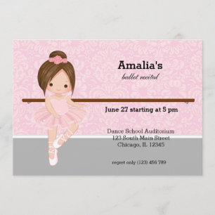 バレエ発表会 招待状