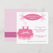 バレエ発表会 招待状 (正面/裏面)