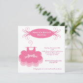 バレエ発表会 招待状 (スタンド正面)