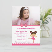バレエ発表会 招待状 (スタンド正面)