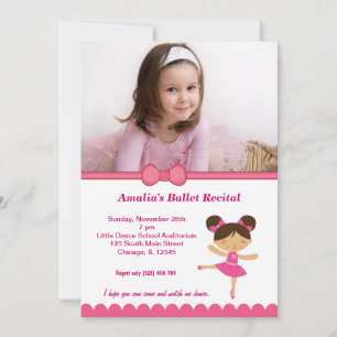 バレエ発表会 招待状