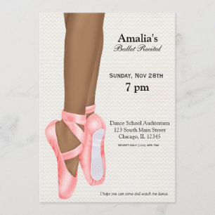 バレエ発表会 招待状