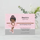 バレエ発表会 招待状 (スタンド正面)