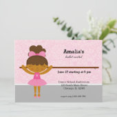 バレエ発表会 招待状 (スタンド正面)