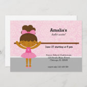 バレエ発表会 招待状 (正面/裏面)