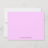 バレエ発表会 招待状 (裏面)