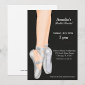 バレエ発表会 招待状 (正面/裏面)