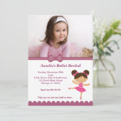 バレエ発表会 招待状 (スタンド正面)