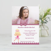 バレエ発表会 招待状 (スタンド正面)