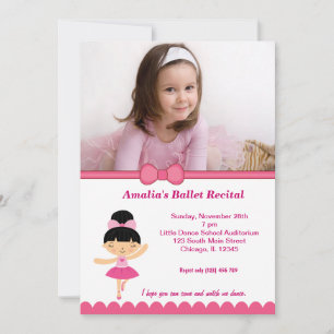 バレエ発表会 招待状