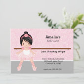 バレエ発表会 招待状 (スタンド正面)