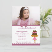 バレエ発表会 招待状 (スタンド正面)