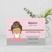 バレエ発表会 招待状 (スタンド正面)