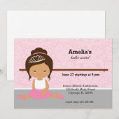 バレエ発表会 招待状 (正面/裏面)