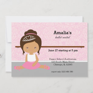 バレエ発表会 招待状
