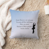 バレエ素晴らしダンサーのやる気を起こさせる枕 クッション (ブランケット)