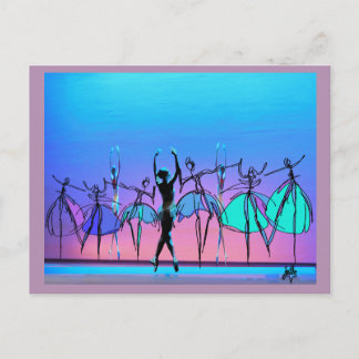 バレエ美しい葉書 ポストカード