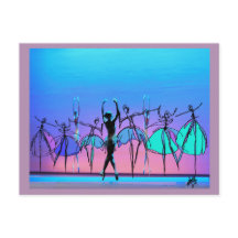 バレエ美しい葉書