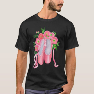 バレエ芸術的バレリーナポインテバーグラフィック14 Tシャツ