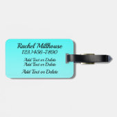 バレエ荷物タグ ラゲッジタグ (裏面横)