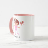 バレエ蝶フレンズTutu Ballerina Girl マグカップ (正面左)