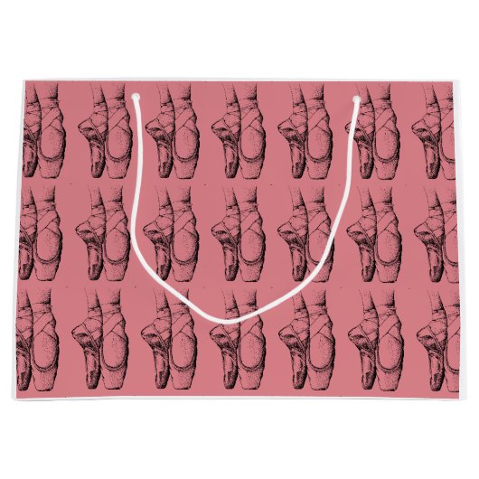 バレエ誕生日抱き枕 ラージペーパーバッグ (正面)