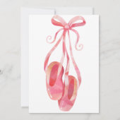 バレエ誕生日招待状カード (裏面)