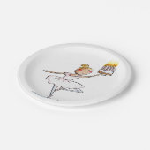 バレエ誕生日 ペーパープレート (アングル)