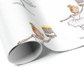 バレエ誕生日 ラッピングペーパー (ロールコーナー)