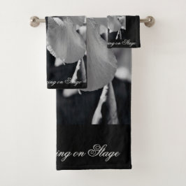 バレエ踊りオンステージイン白黒 バスタオルセット