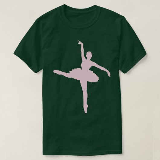 バレエ踊りバレリーナ Tシャツ (デザイン正面)