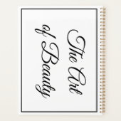 バレエ踊り芸術的美的ネオンカラー女性 プランナー手帳 (裏面)