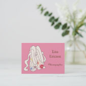 バレエ靴つき名刺 名刺 (スタンド正面)