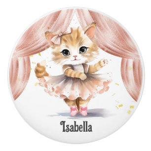 バレエ靴の名前引き出しを踊るのが大好き セラミックノブ