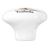 バレエ靴の名前引き出しを踊るのが大好き セラミックノブ (側面)