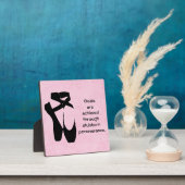 バレエ靴の忍耐引用文 フォトプラーク (インサイチュ)