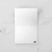 バレエ靴の折り畳みサンキューカード サンキューカード (内部)