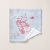 バレエ靴デザインバスタオルセット バスタオルセット (ウォッシュタオル)