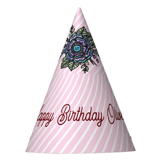 バレエ靴花 パーティーハット (正面)