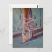 バレエ靴 ポストカード (正面/裏面)