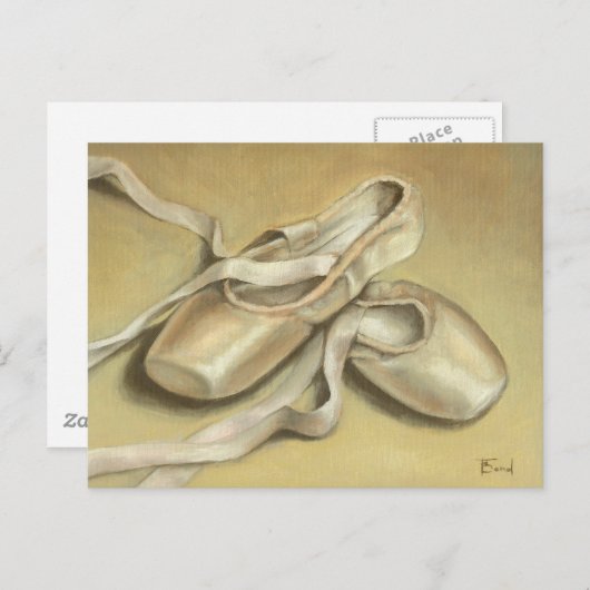 バレエ靴 ポストカード (正面/裏面)