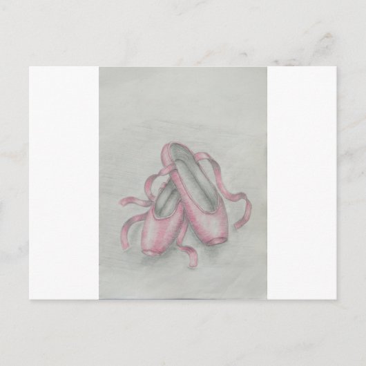 バレエ靴 ポストカード (正面)