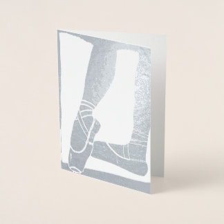 バレエ靴 箔カード