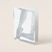 バレエ靴 箔カード (正面)