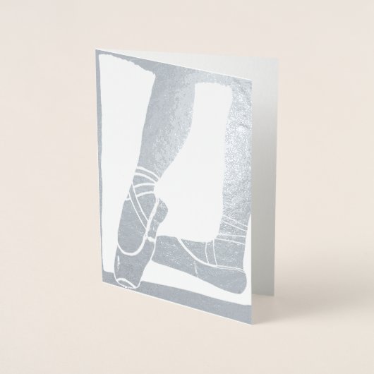 バレエ靴 箔カード (正面)